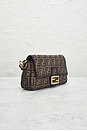 view 4 of 9 Fendi Zucca Baguette Shoulder Bag in Brown