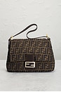 view 2 of 8 Fendi Zucca Mama Baguette Shoulder Bag in Tobacco Brown