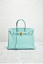 view 2 of 8 Hermes Togo Birkin 35 Handbag in Bleu Atoll