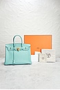 view 8 of 8 Hermes Togo Birkin 35 Handbag in Bleu Atoll
