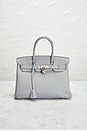 view 2 of 10 Hermes Togo Birkin 30 Handbag in Bleu Glacier