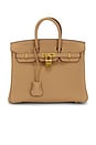 view 1 of 9 Bolsa Hermès Togo Birkin 25 in Chai