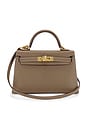 view 1 of 8 Hermes Epsom Kelly 20 Sellier Handbag in Etoupe