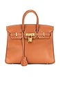 view 1 of 8 Hermes Vintage Epsom Birkin 25 Handbag in Gold