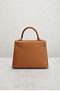 view 3 of 7 Hermes Epsom Kelly 25 Sellier Handbag in Gold