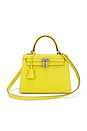 view 1 of 7 Hermes Epsom Kelly 25 Sellier Handbag in Jaune De Naples