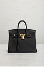 view 2 of 8 Hermes Togo Birkin 25 Handbag in Noir