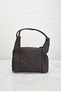 view 3 of 8 Gucci Denim Hobo Bag in Brown