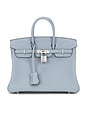 view 1 of 9 Hermes Swift Birkin 25 Handbag in Bleu Lin