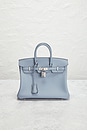 view 2 of 9 Hermes Swift Birkin 25 Handbag in Bleu Lin