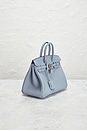 view 4 of 9 Hermes Swift Birkin 25 Handbag in Bleu Lin
