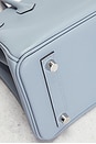 view 8 of 9 Hermes Swift Birkin 25 Handbag in Bleu Lin