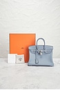 view 9 of 9 Hermes Swift Birkin 25 Handbag in Bleu Lin