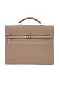 view 1 of 8 Hermes Kelly Epsom Depeche 34 Briefcase in Etoupe