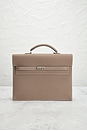 view 2 of 8 Hermes Kelly Epsom Depeche 34 Briefcase in Etoupe