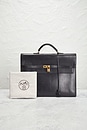view 10 of 10 Hermes Box Kelly Depeche 38 Briefcase in Noir