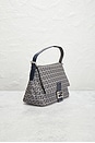 view 4 of 9 Fendi Zucchino Mama Baguette Shoulder Bag in Blue