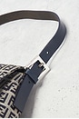 view 9 of 9 Fendi Zucchino Mama Baguette Shoulder Bag in Blue