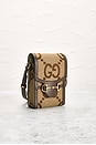 view 4 of 9 Gucci Jumbo GG Mini Horsebit 1955 Crossbody Bag in Beige