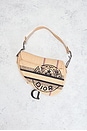 view 3 of 9 Dior Limited Edition Raffia Saddle Bag in Beige