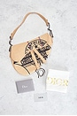 view 9 of 9 Dior Limited Edition Raffia Saddle Bag in Beige