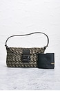 view 11 of 11 Fendi Zucchino Baguette Shoulder Bag in Brown