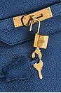 view 6 of 10 Hermes Togo Birkin 40 Retourne Handbag in Bleu Agate