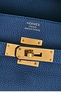 view 7 of 10 Hermes Togo Birkin 40 Retourne Handbag in Bleu Agate