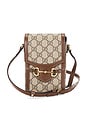 view 1 of 8 Gucci Mini Horsebit 1955 Crossbody Bag in Beige