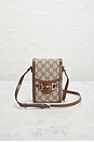 view 2 of 8 Gucci Mini Horsebit 1955 Crossbody Bag in Beige