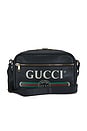 view 1 of 10 Gucci Logo Messenger Bag in Black