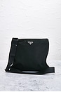 view 2 of 9 Prada Tessuto Flat Messenger Bag in Black