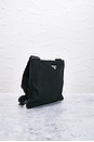 view 4 of 9 Prada Tessuto Flat Messenger Bag in Black