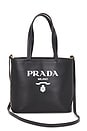 view 1 of 7 Prada Vitello Logo Tote Bag in Black