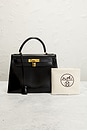 view 10 of 10 Hermes Box Kelly 28 Handbag in Noir