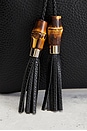 view 7 of 8 Gucci Bamboo Clutch in Black