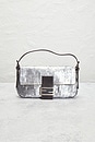 view 2 of 9 Fendi Vintage Sequined Baguette Shoulder Bag in Silver
