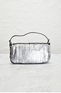 view 3 of 9 Fendi Vintage Sequined Baguette Shoulder Bag in Silver