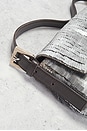 view 8 of 9 Fendi Vintage Sequined Baguette Shoulder Bag in Silver