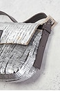 view 9 of 9 Fendi Vintage Sequined Baguette Shoulder Bag in Silver