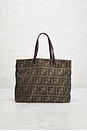 view 3 of 7 Fendi Zucca Tote Bag in Brown