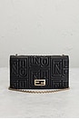 view 2 of 10 Fendi Embossed Wallet On Chain in Black