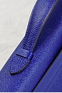 view 7 of 9 Hermes Epsom Kelly Cut Pochette in Bleu Electrique