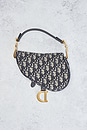 view 3 of 9 Dior Oblique Trotter Mini Saddle Bag in Blue