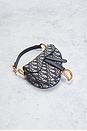 view 4 of 9 Dior Oblique Trotter Mini Saddle Bag in Blue