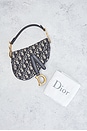 view 9 of 9 Dior Oblique Trotter Mini Saddle Bag in Blue
