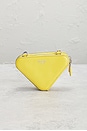 view 3 of 8 Prada Saffiano Triangle Shoulder Bag in Yellow