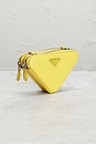 view 4 of 8 Prada Saffiano Triangle Shoulder Bag in Yellow