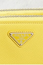 view 5 of 8 Prada Saffiano Triangle Shoulder Bag in Yellow