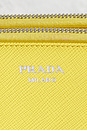 view 6 of 8 Prada Saffiano Triangle Shoulder Bag in Yellow